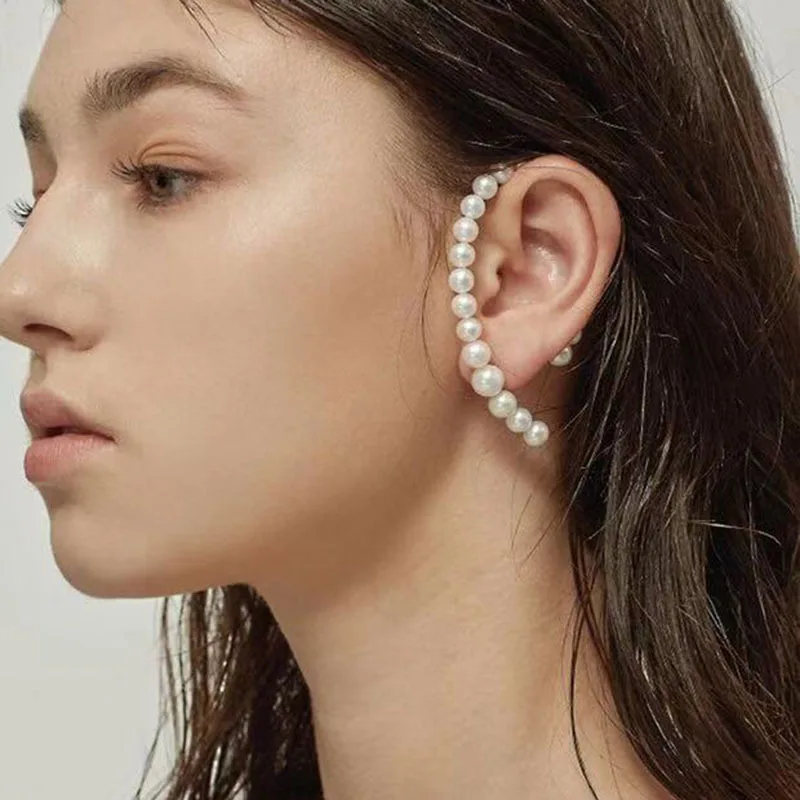 Женские серьги гвоздики с искусственным жемчугом FFLACELL корейские ювелирные