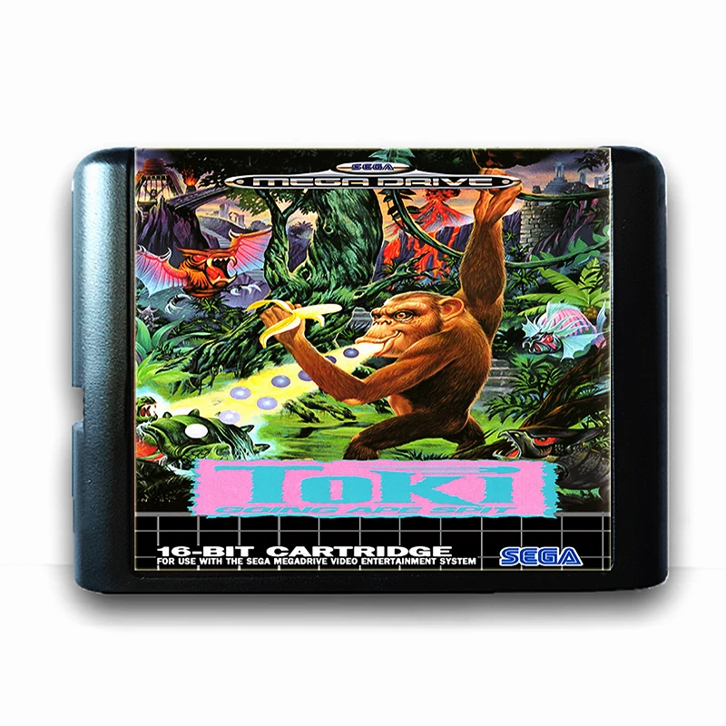 Toki для 16 бит Sega MD игровая карта Mega Drive Genesis US PAL версия видео консоль|Картриджи| |