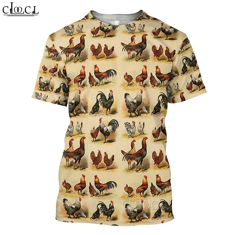 CLOOCL новейшая популярная одежда с животными петухом для мужчин и женщин 3D принт