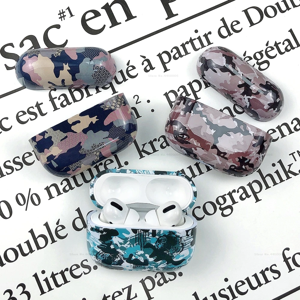 

Luxury Hard Case for AirPods Pro Camouflage Charging Box Shell for AirPods Pro 3 Headphone Earpods Accessories Cover