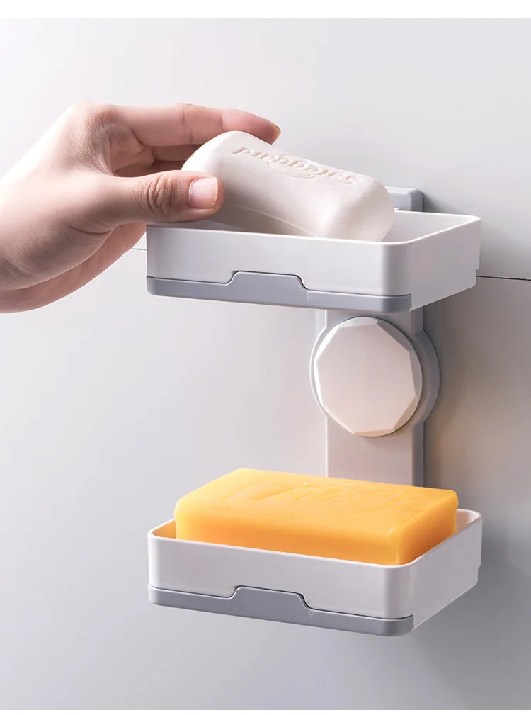 Держатель для губки и мыла настенный органайзер ванной комнаты ящик хранения |