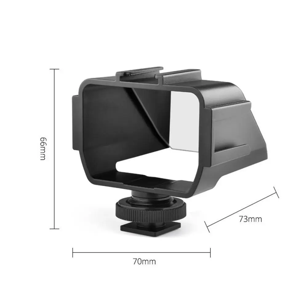 

Plastic Vlog Camera Flip Screen Met 3 Cold Shoe Mount Voor Sony A6500/6300 Voor Fuji XT20/30 voor