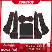 for audi a4 b8 gate slot mat anti slip door groove pad interior decoration car styling accessories 2008 2009 2010 2011