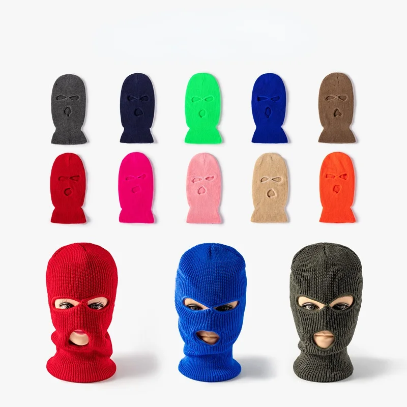 

Winter Balaclava Halloween Mask Hat Party Motorcycle Bicycle Riding Unisex Warm Sports Beanie Knitted Hat