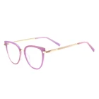 Женские ацетатные очки с полным ободком, красочные очки кошачий глаз, оправа для оптических линз, многофокальные прогрессивные очки для чтения при близорукости
