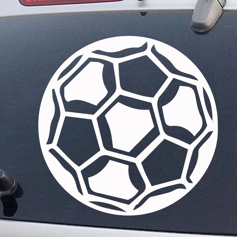 

Free shipping Soccer Ball Vinyl Wrap Creative Vinyl Sticker On Car Stickers And Decals Window Sticker Car-Styling Decal