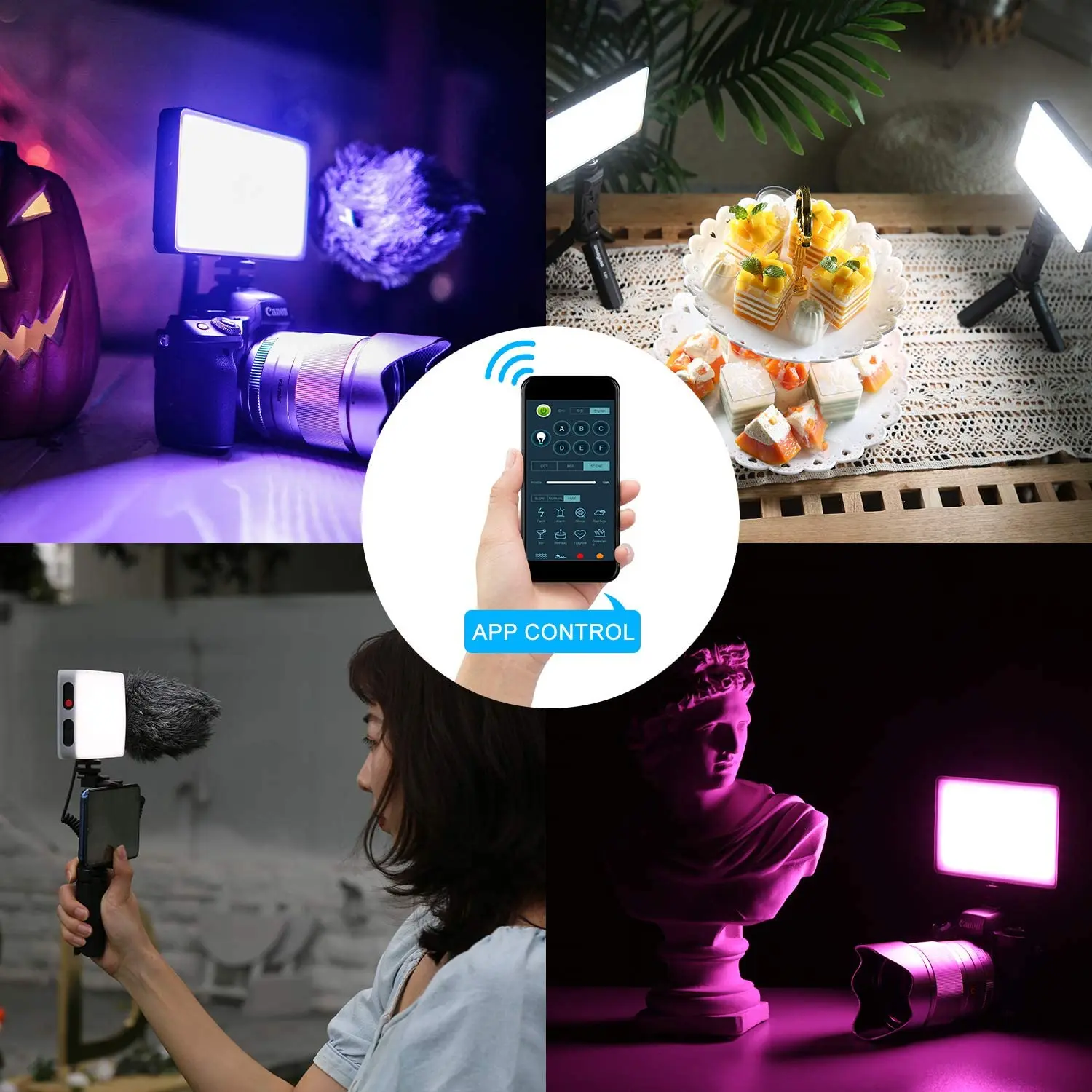 Светодиодный светильник Viltrox Weeylite RB9 RGB 12 Вт портативная функциональная