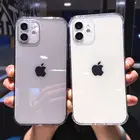 Прозрачный мягкий чехол карамельного цвета для iPhone 13 12 11 Pro Max 7 8 Plus X XR XS Max SE 2020 противоударный защитный чехол для камеры