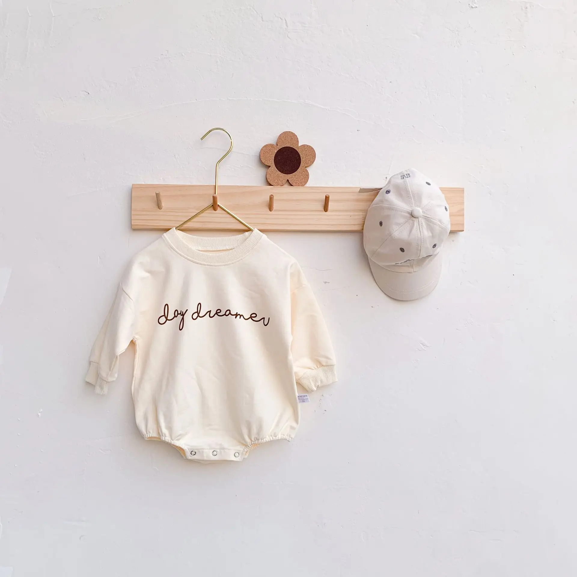 

2020 Spring Baby Girls Bodysuits New Cartoon Long-sleeved Print Baby Boys Climbing Clothes Bodysuit Navy Wind Twins Clothing