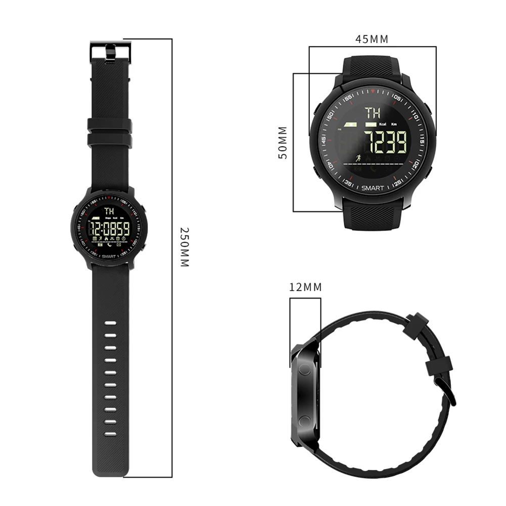 

EX18 Unisex Sport Fitness tracker Smartband Smart Bracelet Blood Pressure Heart Rate Monitor Smart band Wristband Men