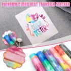 Переводной винил Радуга Сделай Сам теплопередача Винил для футболок Cricut винил пресс режущий плоттер железо на Htv Самоклеющаяся Пленка