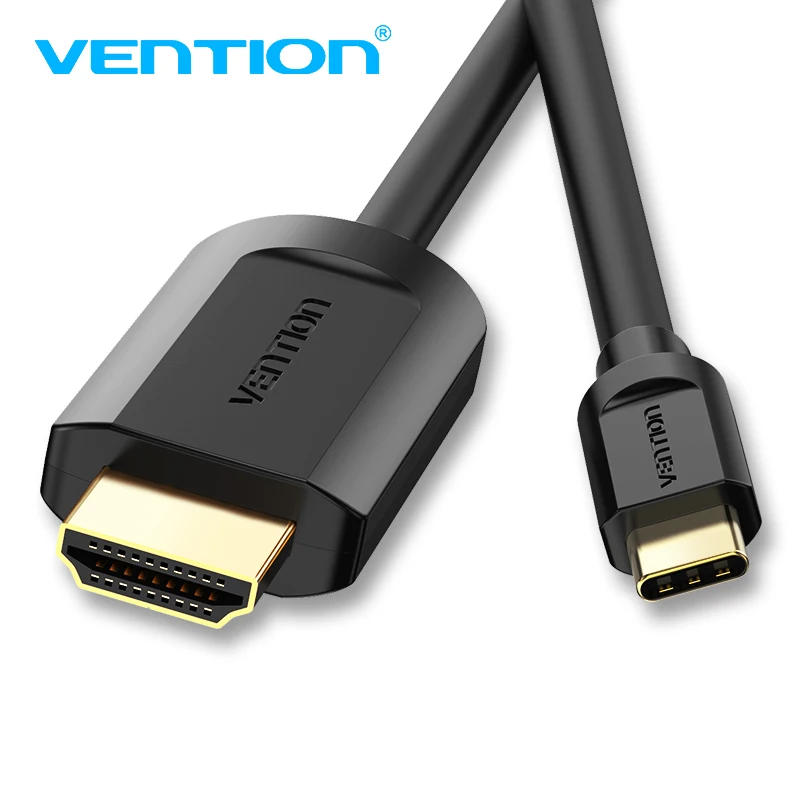 Vention USB C HDMI Тип Кабеля C к HDMI Thunderbolt 3 для MacBook huawei Коврики P20 Pro samsung Galaxy S9/ s10 USB-C HDMI адаптер