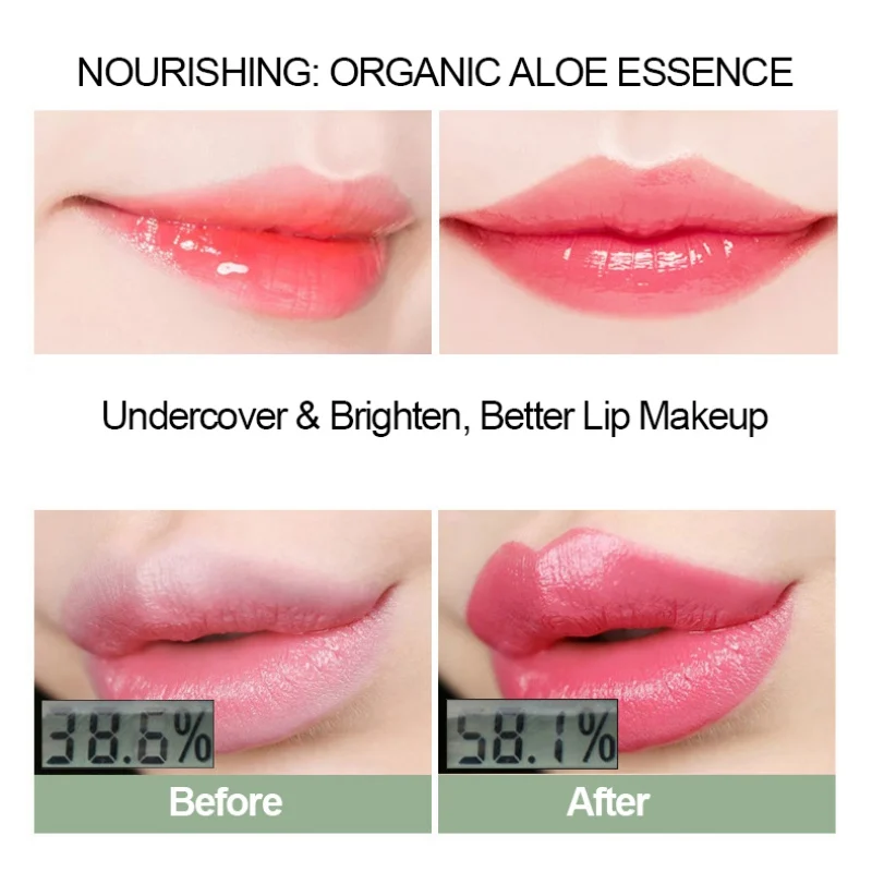Алоэ Вера помада с изменением цвета увлажняющий крем для осветления липблам ярче