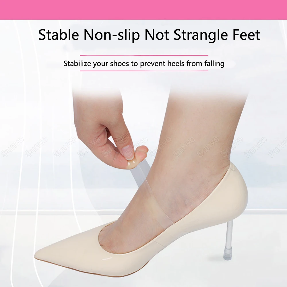 Elastic Shoelaces for Women High Heels Shoelace Strap Fashion Shoestrings Anti-loose Heels Laces Holding Loose Shoe Accesories