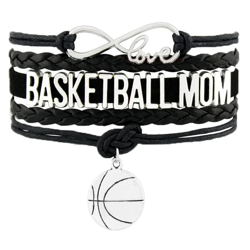 Женский кожаный браслет на запястье Infinity Love черный или розовый для