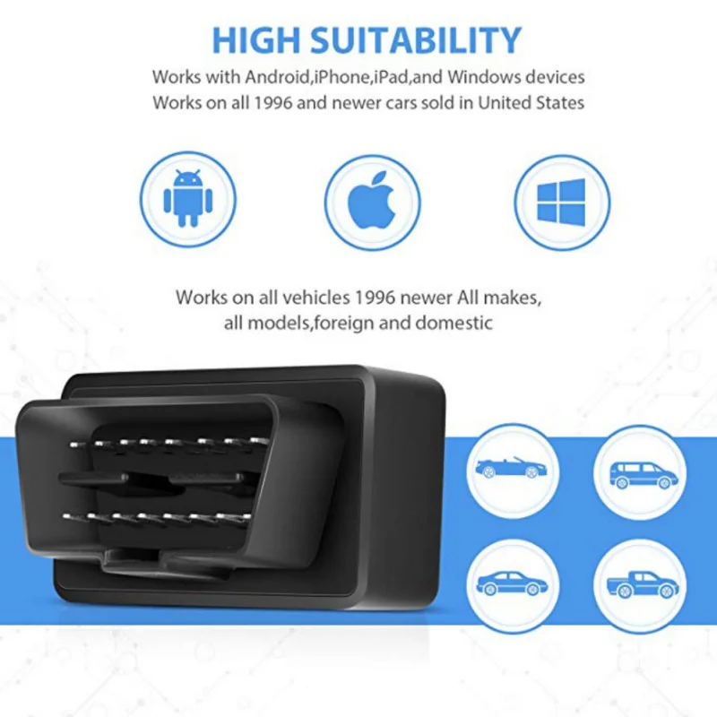Code Reader ELM327 Wifi Function Mini Elm 327 V1.5 OBDII Scan Tool check engine light Super OBD Diagnostic | Автомобили и