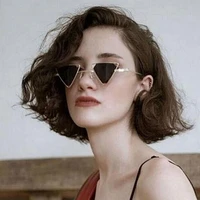 personality triangle euro american sunglasses female women metal frame hollow out manufacturer ocean piece