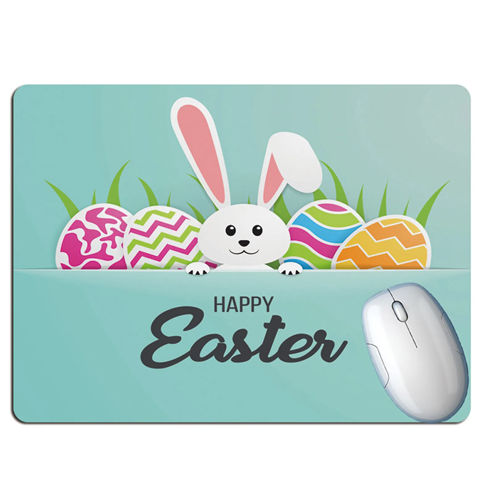 

Easter egg mouse pad keyboard pad writing pad (24*20cm) Happy Easter Personalized Mouse Pad Keyboard Pad Writing Pad Desk Pad