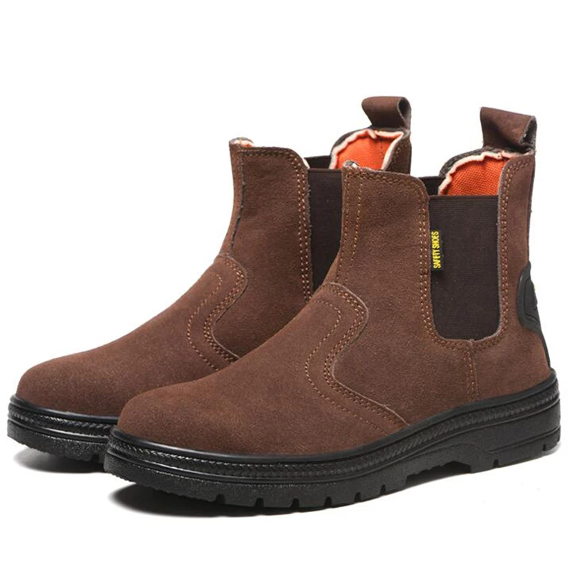 Мужские Роскошные модные стальные ботинки большого размера рабочие защитные