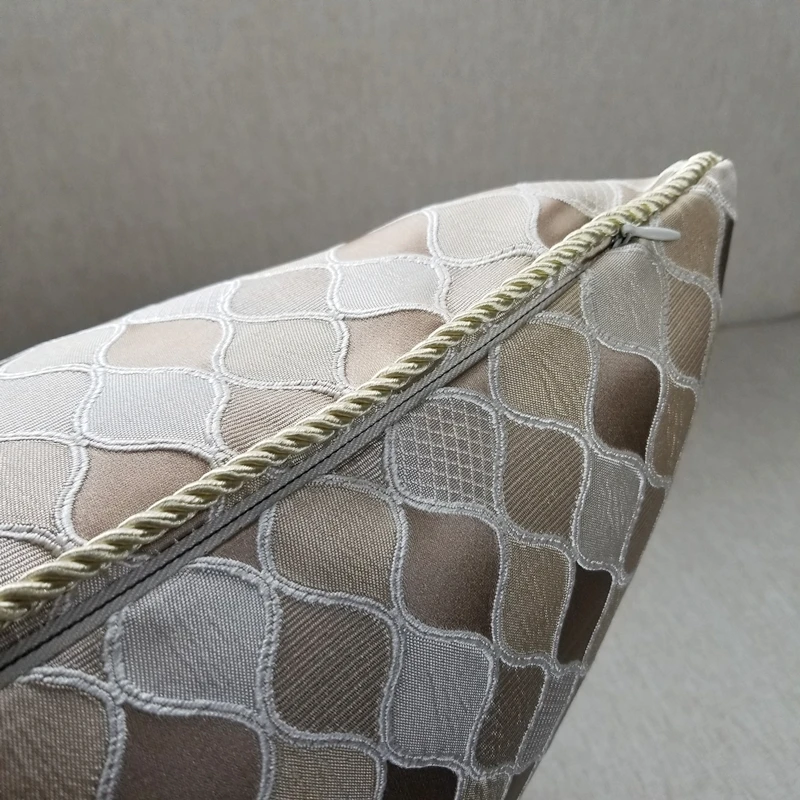 Современные Геометрические маленькие клетчатые тканые жаккардовые