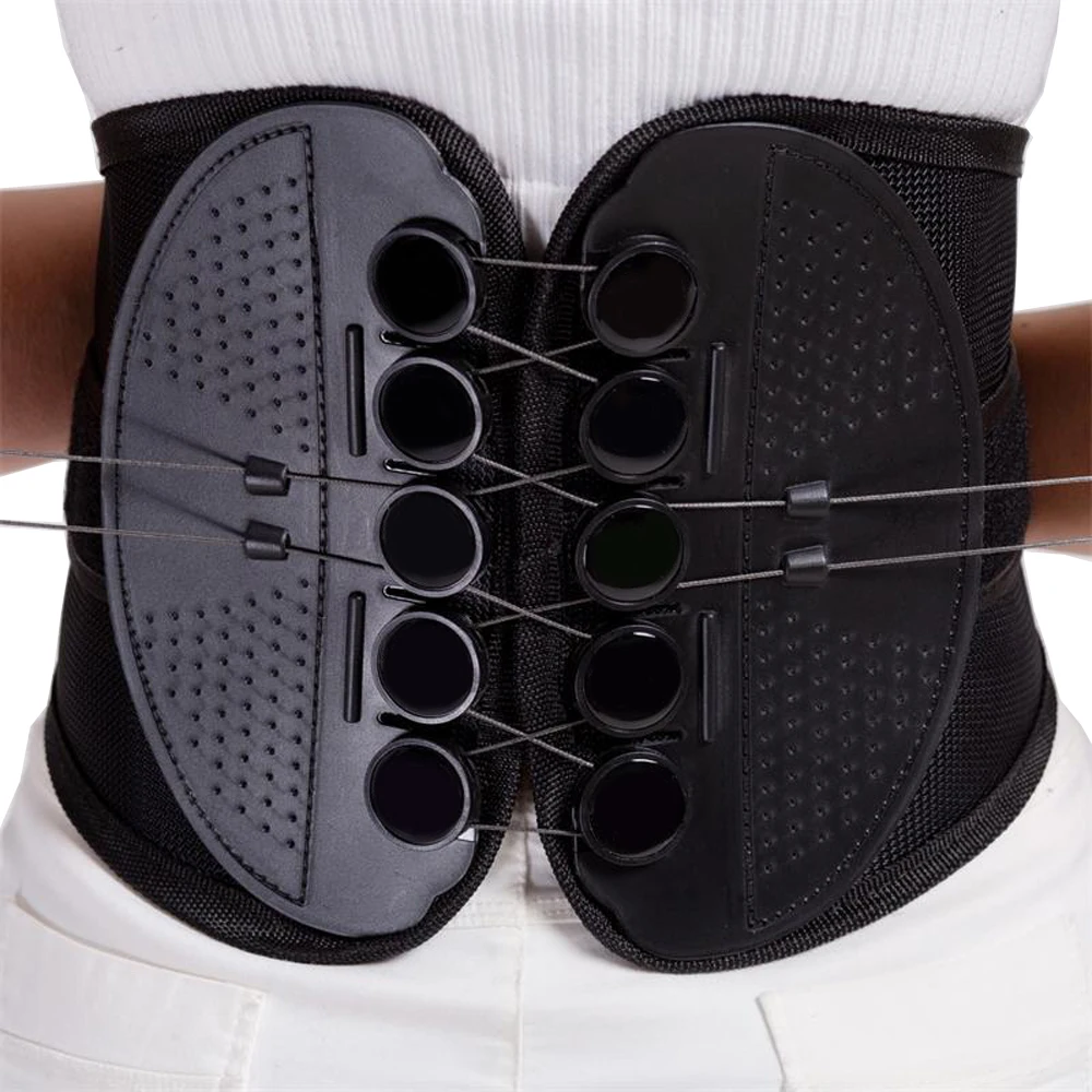 

New Double Pull Medical Waist Brace Back Lumbar Support Corset Woman Man Waist Trimmer Belt Injury Muscle Posture Corrector Belt
