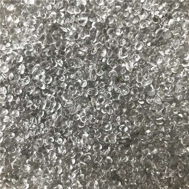 Drop Shipping 50g 2-5mm K5 White Glass Gravel Glaze Stone Rock Polished Aquarium Specimen Quartz Crystals | Дом и сад