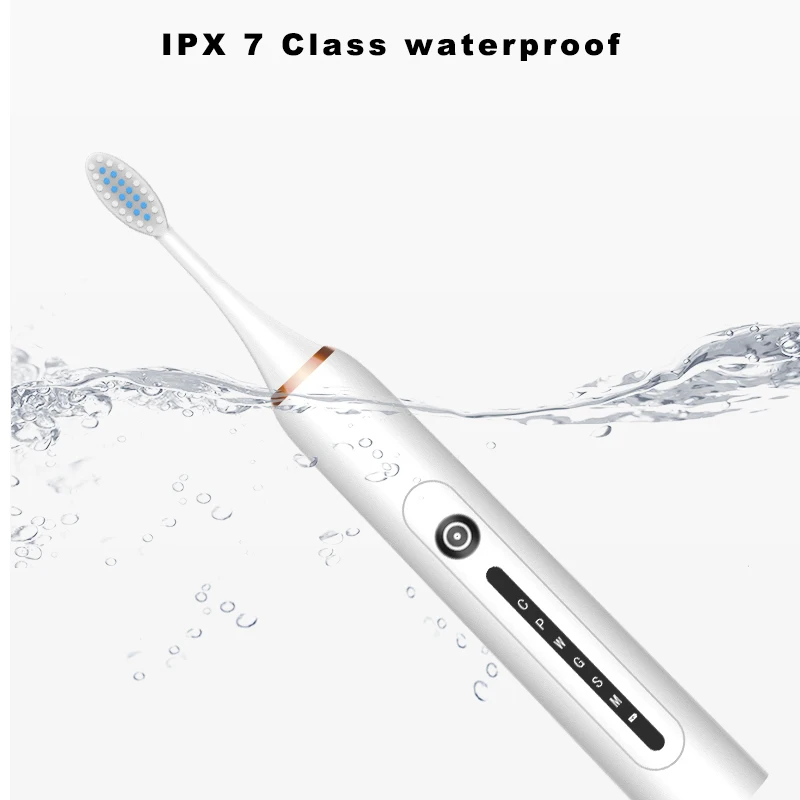 

Portable Electric Toothbrush Soft Bristle USB Rechargeable Memory Function For Home Travel Adult Smart Automatic Tooth Brush