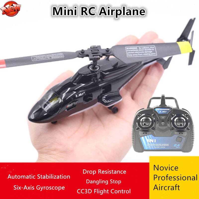 

Mini CC3D Stable Flight Control RC Plane Six-Axis Gyroscope Drop Resistance Dangling Stop Single Blade Flybarless RC Helicopter