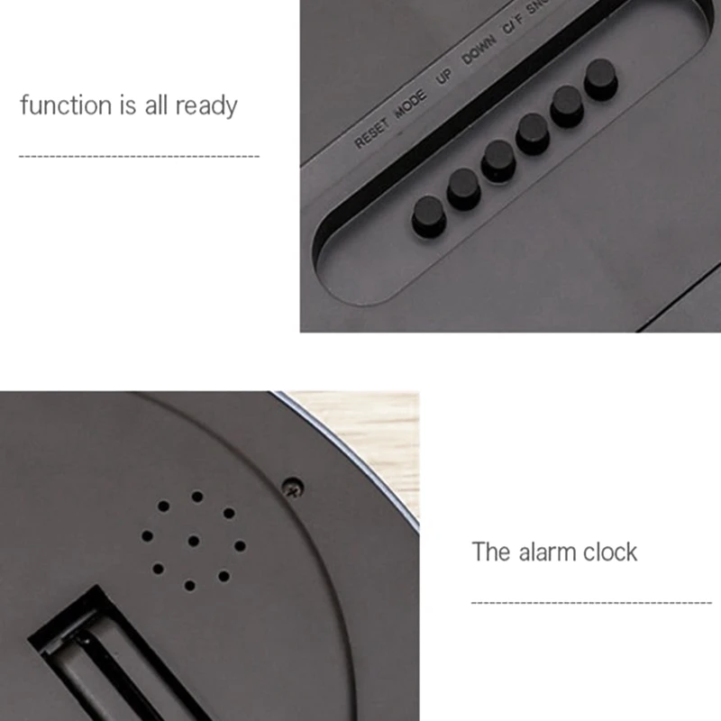 Температура Дисплей цифровые настенные электронные часы ЖК-дисплей модерн