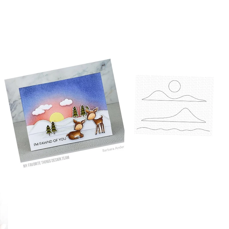 

Arrival Newhandmade Embossing Template 2021diy Serene Sunset Metal Cutting Dies Scrapbook Diary Gift Decoration Stencil Reusable