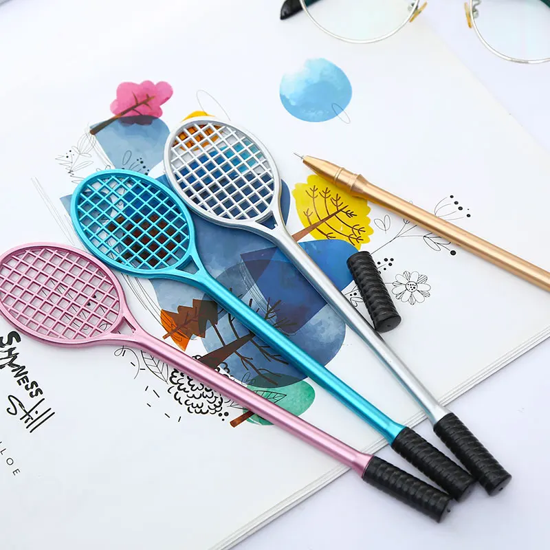 Креативная забавная гелевая ручка ракетка для милых школьных и офисных