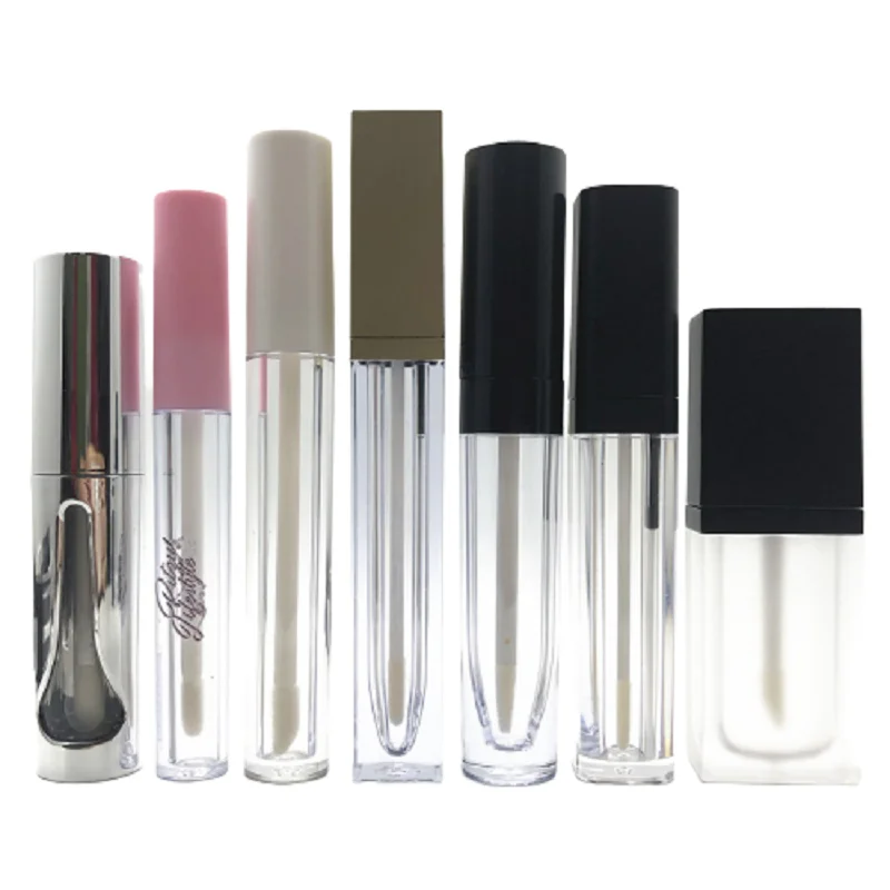 Контейнеры для блеска губ квадратные круглые розовые белые пустые косметические