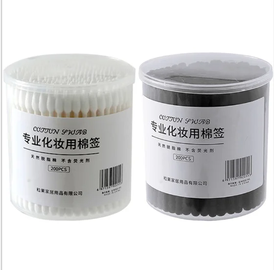 200 шт. ватные палочки для снятия макияжа