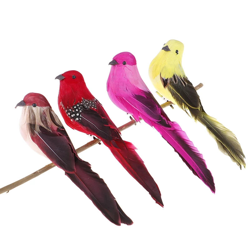 1PC Simulation Feather Foam colorful bird Garden Bird lawn Prop Decoration Color Random | Дом и сад