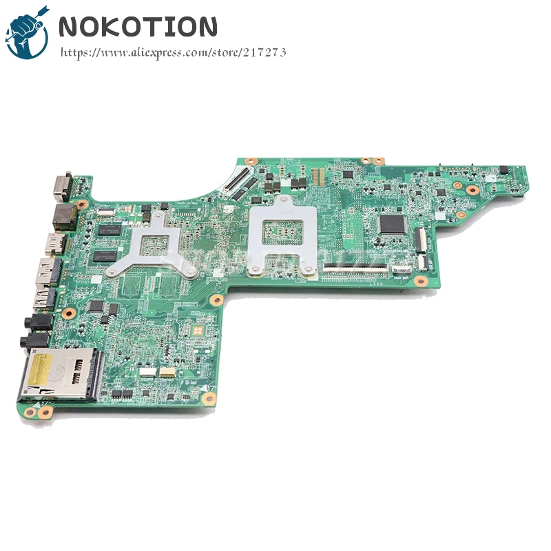 Материнская плата NOKOTION 615686-001 630833-001 для ноутбука HP Pavilion DV7-4000 DA0LX8MB6E1 Socket s1 DDR3 512 Мб GPU