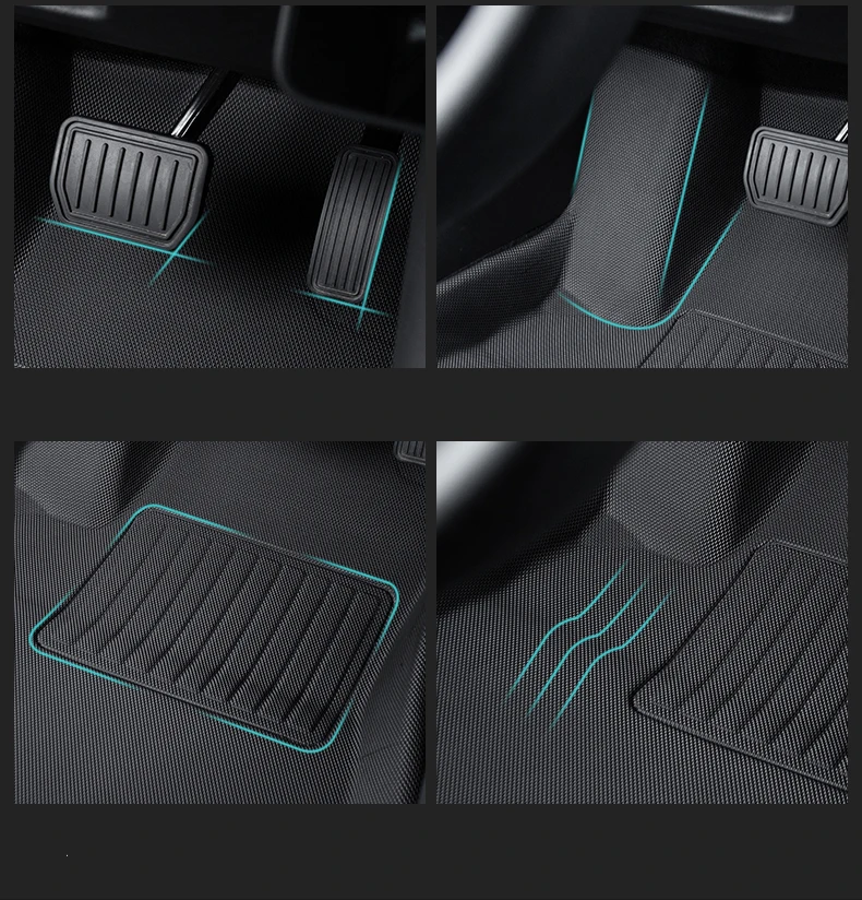 For Tesla Model 3 Floor Mat 2022 Waterproof Non-slip Modified Model3 Accessories 3Pcs/Set Fully Surrounded Special Foot Pad | Автомобили и