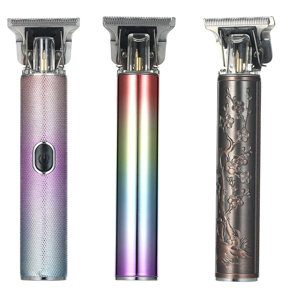 

Электрический триммер для волос, аккумуляторная машинка для стрижки бороды с ЖК-дисплеем