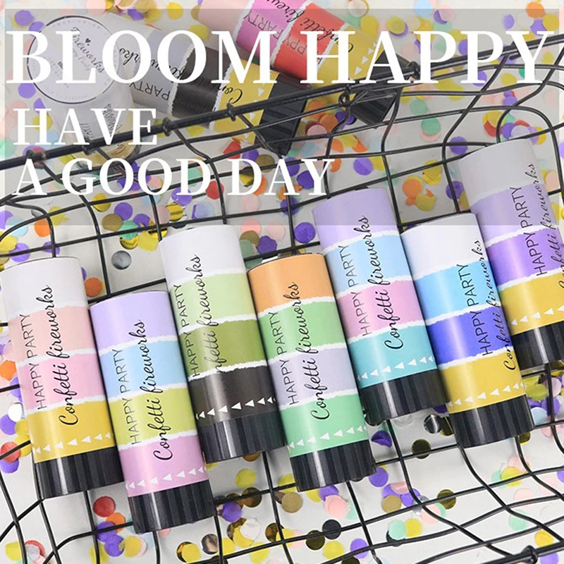 Конфетти пушки для вечерние богатые цвета попперы свадьбы дня рождения