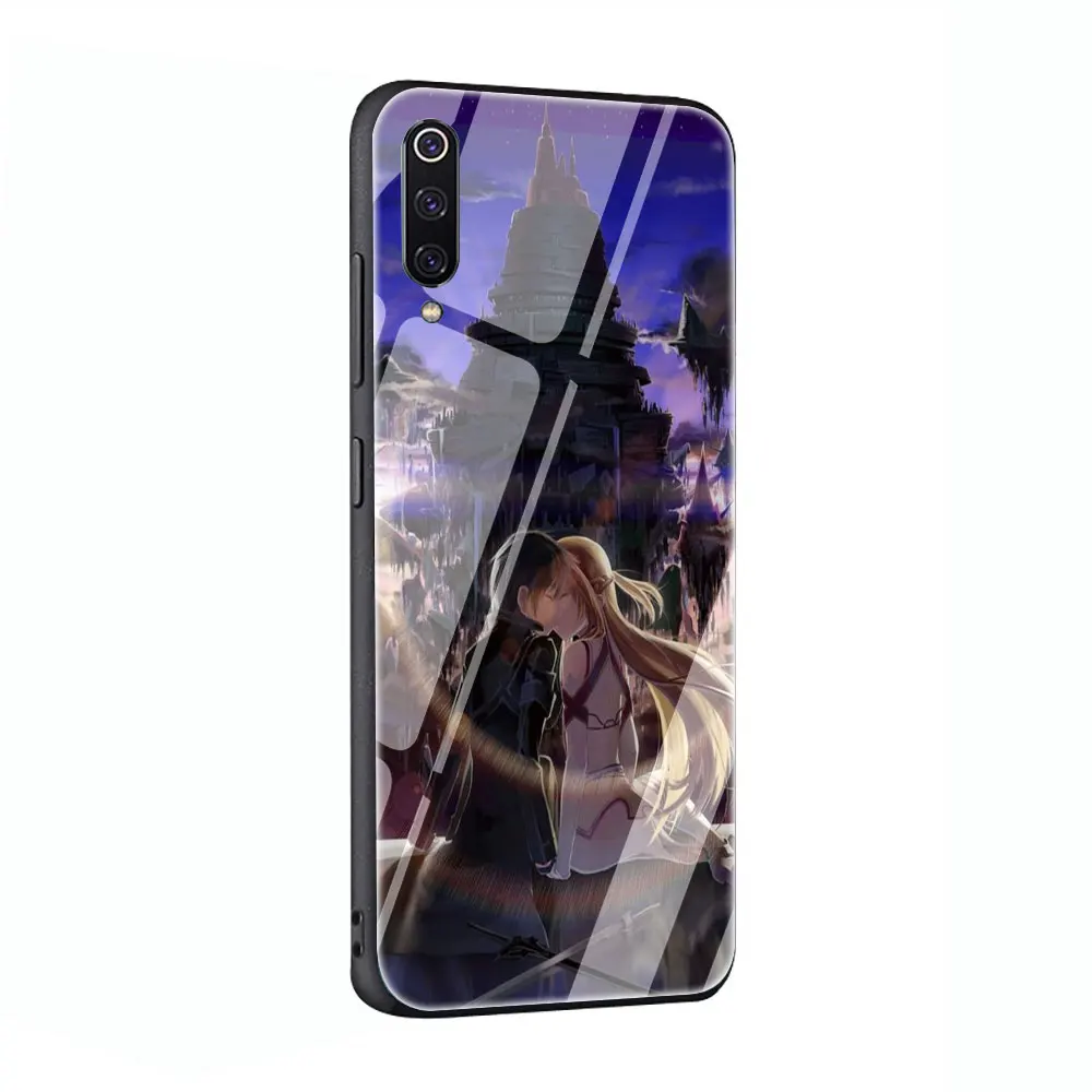 Мультяшный Меч Art Online Anim закаленное Стекло телефона Футляр для Redmi 4x 6A Примечание 5 6 7 Pro Xiaomi Mi 8 Lite A1 A2 5X6X9 - Цвет: G7