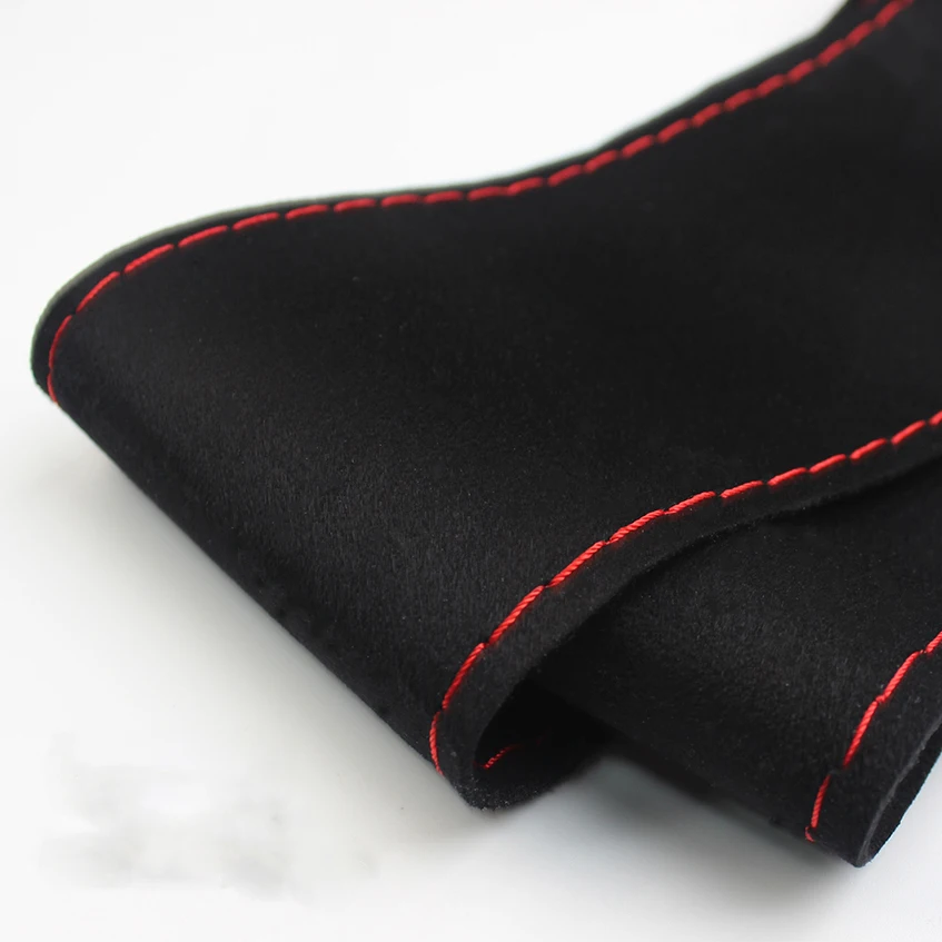 Замшевый чехол для руля 38 см сделай сам с иглами и ниткой Opel BMW Benz Hyundai Kia Ford VW Skoda