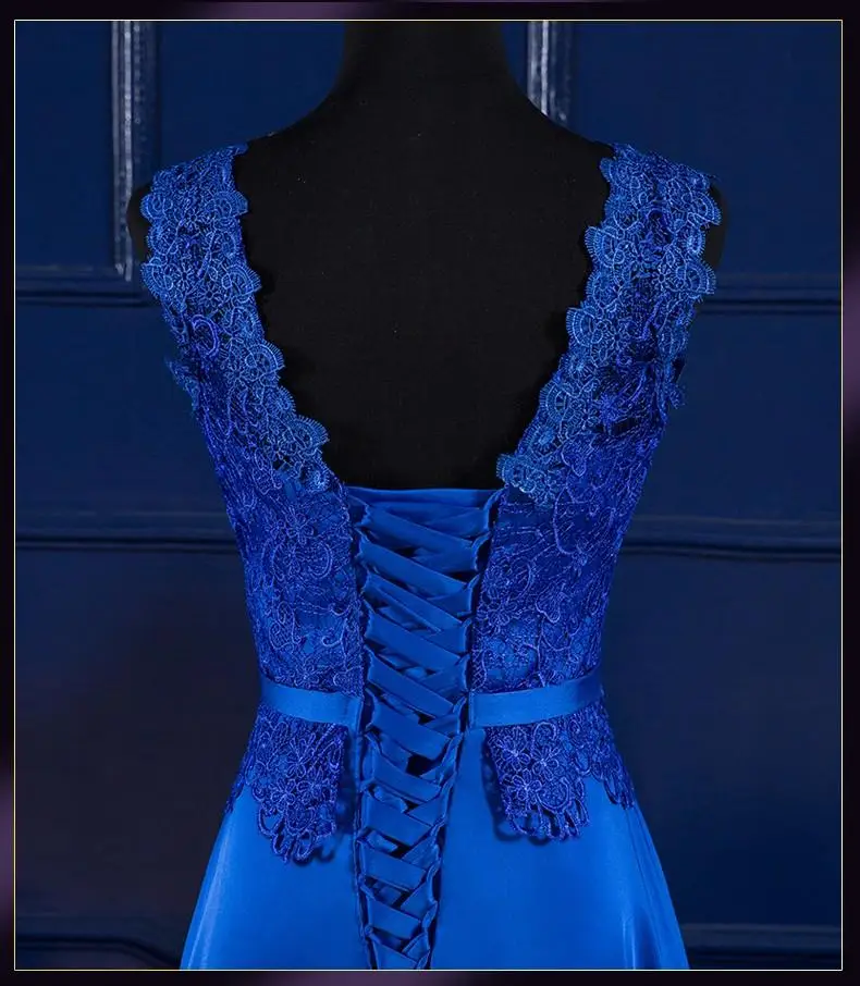 Летние вечерние платья для выпускного вечера макси Элегантные королевский