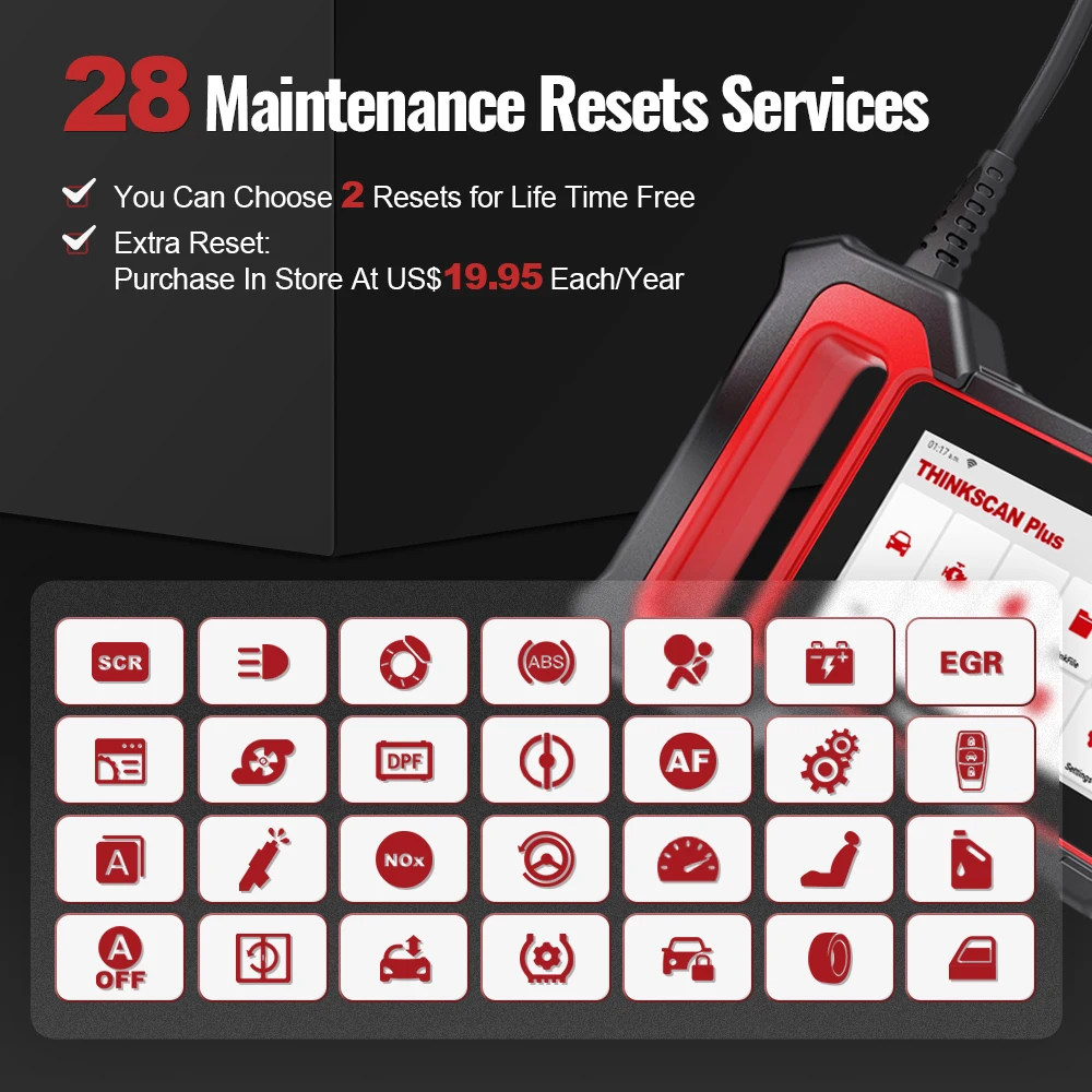 Сканер THINKCAR Thinkscan Plus S2 OBD2 профессиональный диагностический инструмент для