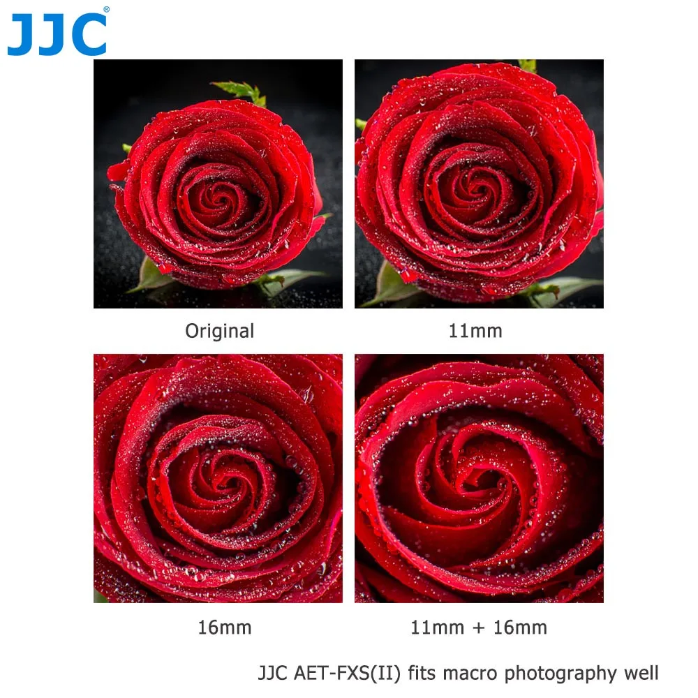 JJC MCEX-11 X Mount Auto Focus Macro Close Up Extension Tube Kit Smart Adapter Ring for Fujifilm XT30II XT30 XT3 XT4 XE4 | Электроника