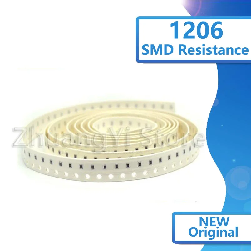 

100pcs 1206 SMD 1/2W chip resistor resistors 4.3R 4.7R 5.1R 5.6R 6.2R 6.8R 7.5R 8.2R 9.1R 10R 11R 12R 13R 15R 16R 18R