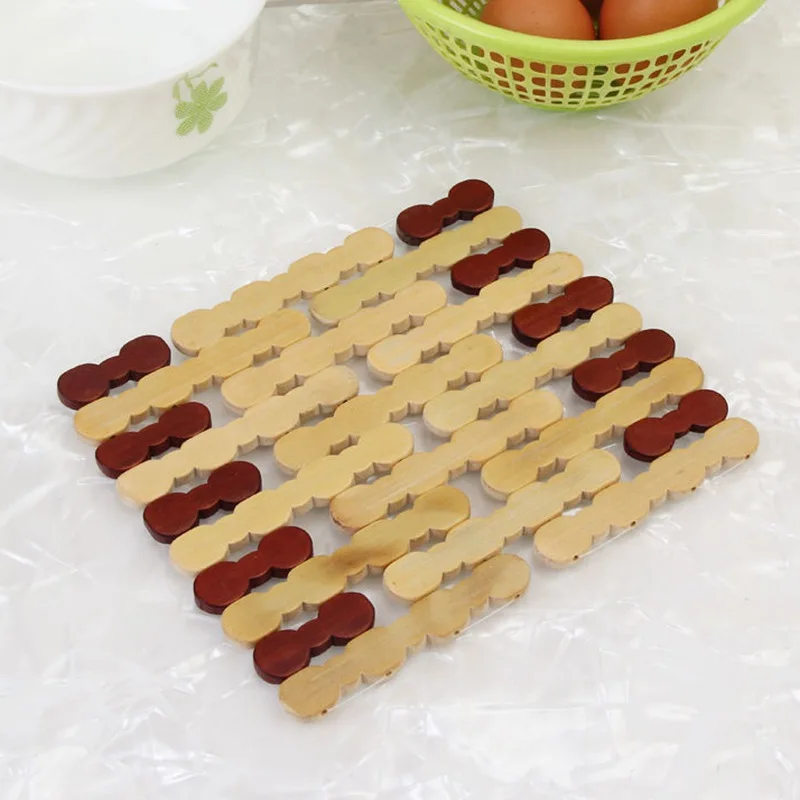 

Bamboo Coasters Vegetable Pot Holders Bowl Mats Anti-Scalding Coffee Cup Placemats Home Dining Table Decorations Kitchen Tool