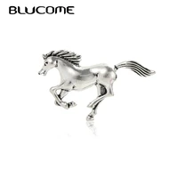 blucome trendy vintage horse brooch pins jewelry womens children clothing backpack scarf suit animal constellation badge gifts