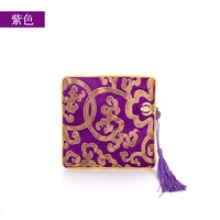 tassel purple female jewelry storage display bag with zipper earring pendent bracelet ring showcase jewellery organizer 11 color