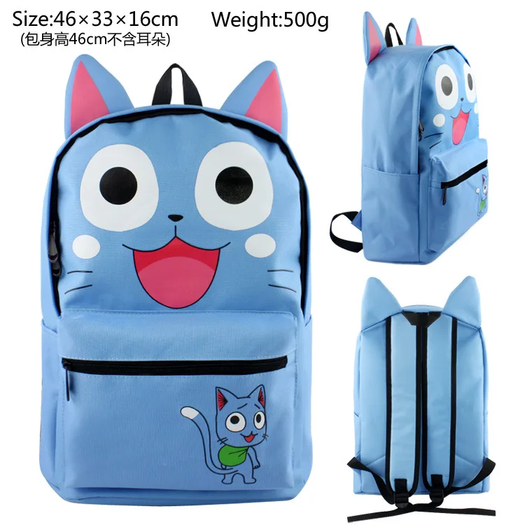

Fairy Tail Cosplay Canvas Backpacks Teenage Laptop Travel Bag Gift Cartoon Student School Shoulder Bags
