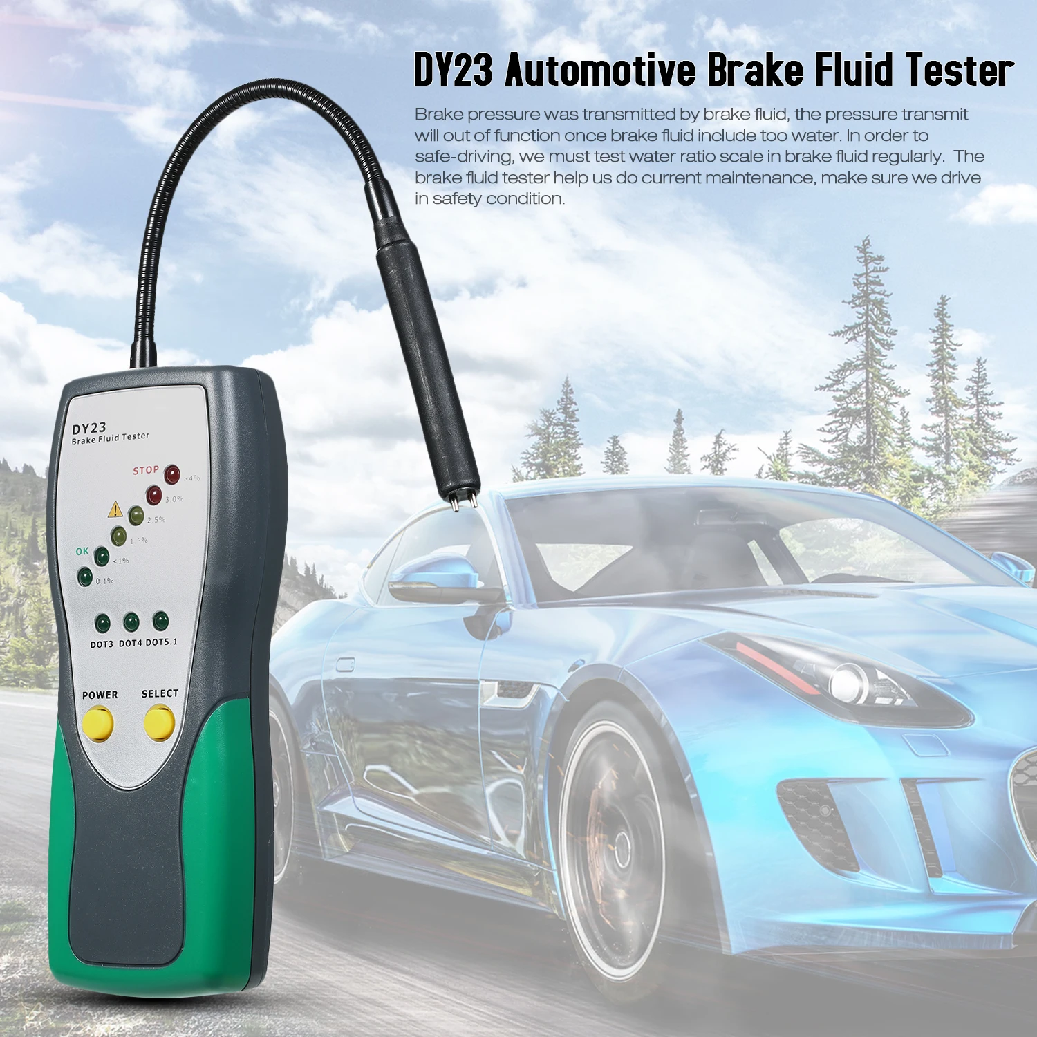 Автомобильный тестер тормозной жидкости универсальный цифровой автомобильный