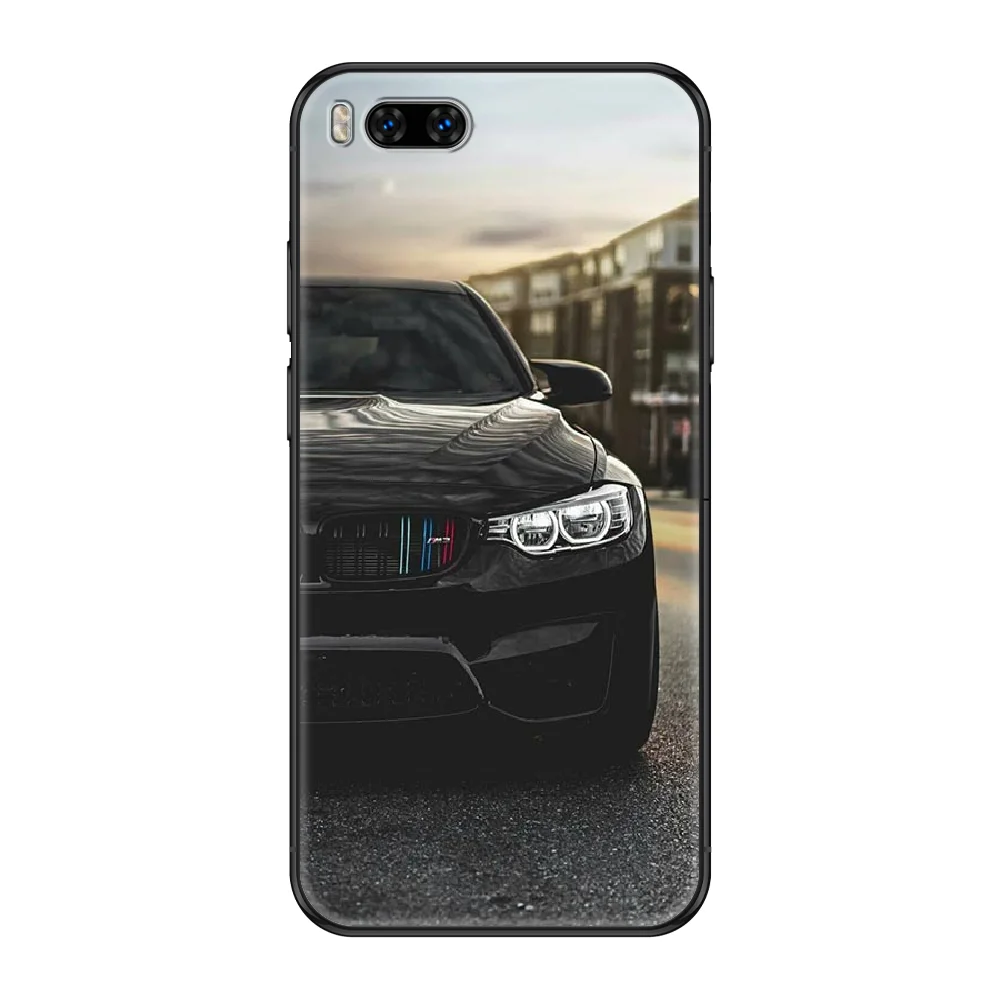 

cool Car bmw Phone case For Xiaomi Mi 6 8 9 A1 2 3 Max3 Mix2 Mix2S X T Lite Pro black 3D coque soft bumper tpu cell cover pretty